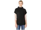 Kenneth Cole New York Funnel Neck Wedge (black) Women's Clothing