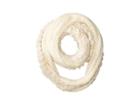 San Diego Hat Company Bss3544 Crochet Infiniti Knit Scarf With Fur Trim (ivory) Scarves