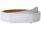 Nike Sleek Modern Covered Plaque (white/wolf Grey) Men's Belts