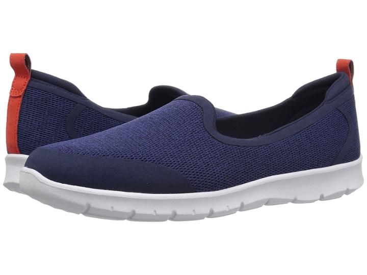 Clarks Step Allena Lo (navy Mesh) Women's Shoes