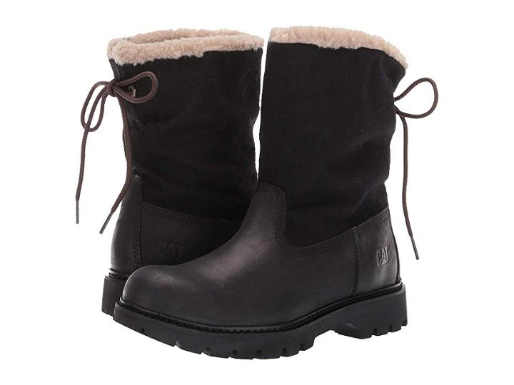 Caterpillar Casual Showcase Fur (black Leather/wool) Women's Boots