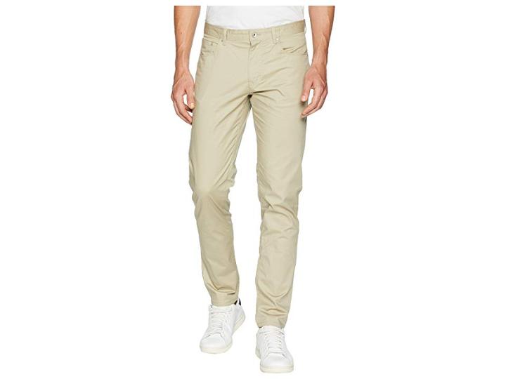Calvin Klein Five-pocket Micro Herringbone Pants (marble Canyon) Men's Casual Pants