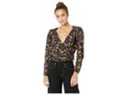 Astr The Label Bernadette Bodysuit (black Multi Floral) Women's Jumpsuit & Rompers One Piece