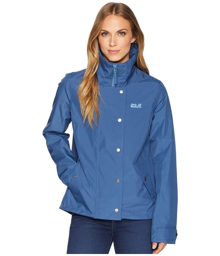 Jack Wolfskin Newport Jacket (ocean Wave) Women's Coat
