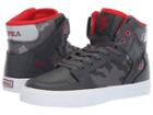 Supra Kids Vaider (little Kid/big Kid) (dark Grey Camo/white) Boys Shoes