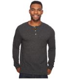 Roark Som Long Sleeve Knit (dark Charcoal) Men's Clothing