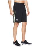 Under Armour Ua Launch Stretch Woven 9 Shorts (black/quirky Lime/reflective) Men's Shorts