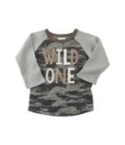 Mud Pie Wild One Long Sleeve Shirt (infant/toddler) (green) Boy's Clothing