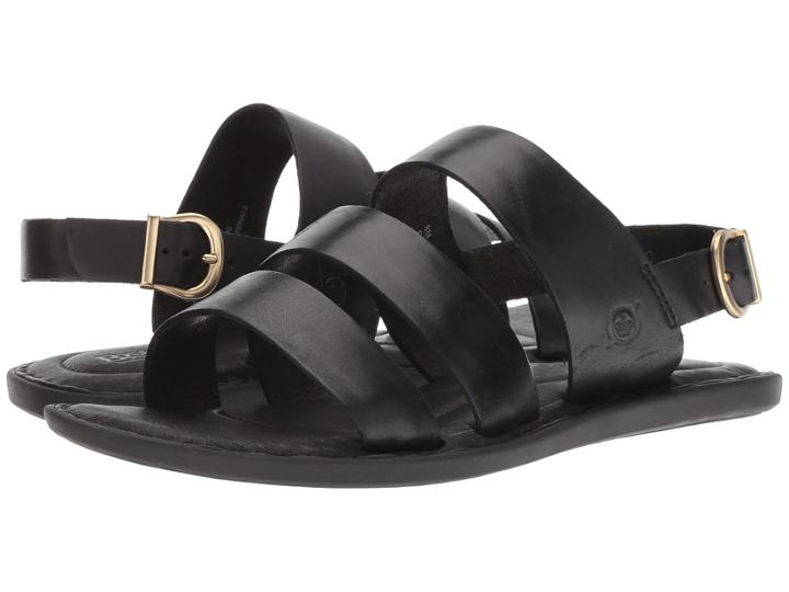 Born Froya (black Full Grain Leather) Women's Sandals