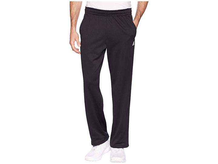 Adidas Team Issue Fleece Open Hem Pants (black) Men's Casual Pants