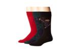 Polo Ralph Lauren 3-pair Snowboard Bear Gift Box (assorted) Men's Crew Cut Socks Shoes
