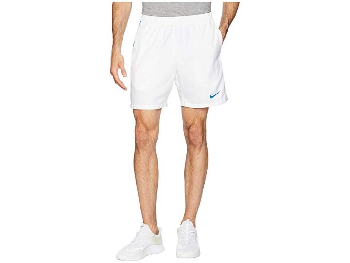 Nike Court Dry 7 Tennis Short (white/military Blue/military Blue) Men's Shorts
