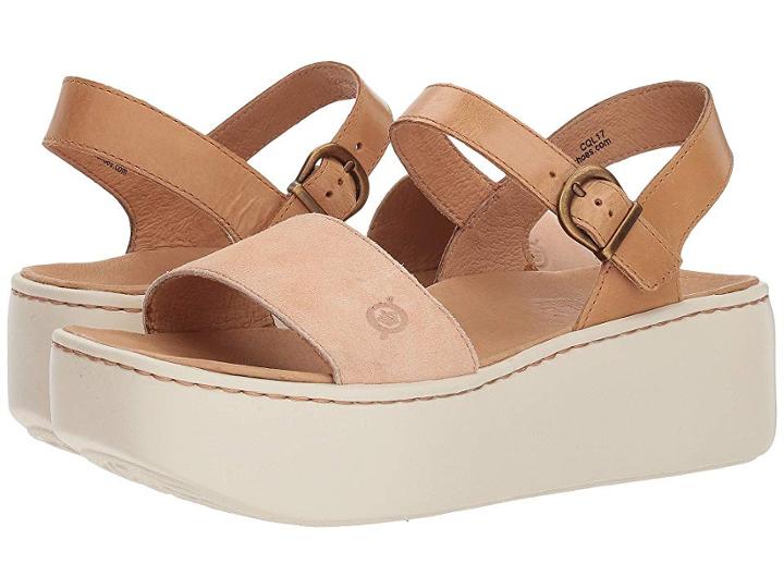 Born Breaker (orange/tan Combo) Women's Wedge Shoes