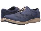 Cole Haan Grand Tour Wing Ox (marine Blue Weave/cobblestone) Men's Lace Up Wing Tip Shoes