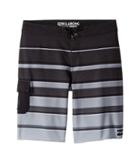 Billabong Kids All Day X Stripe Boardshorts (big Kids) (black) Boy's Swimwear