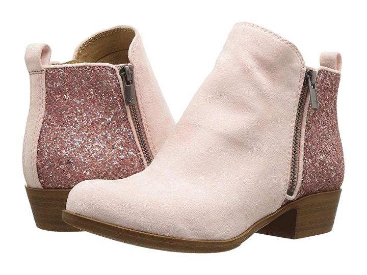 Lucky Brand Kids Basel (little Kid/big Kid) (english Rose/glitter) Girls Shoes
