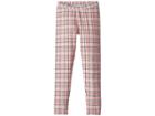 Janie And Jack Ponte Pants (toddler/little Kids/big Kids) (pink Plaid) Girl's Casual Pants