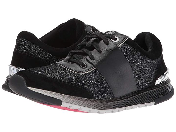 Foot Petals Cushionology Blair (black Printed Suede Leather) Women's Shoes