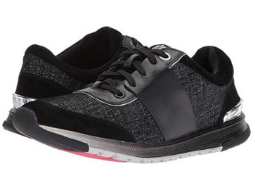 Foot Petals Cushionology Blair (black Printed Suede Leather) Women's  Shoes