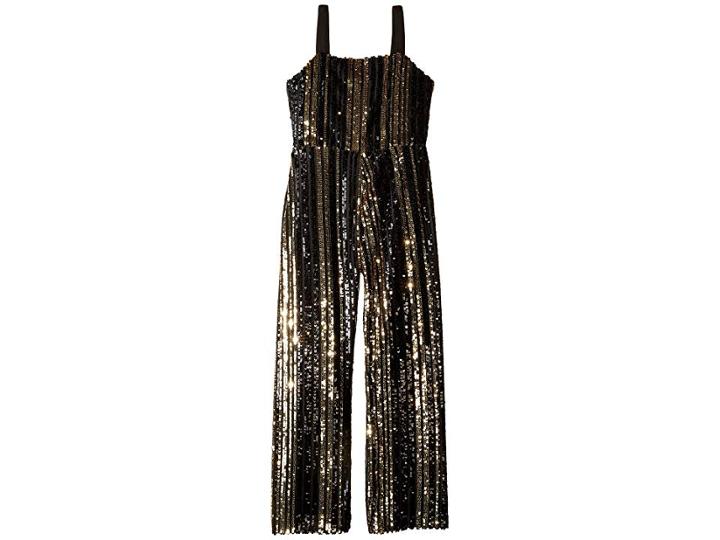 Bardot Junior Illy Sequin Jumpsuit (big Kids) (black) Girl's Jumpsuit & Rompers One Piece