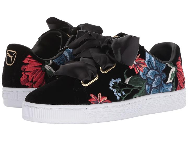 Puma Basket Heart Hyper Emb (puma Black) Women's Shoes