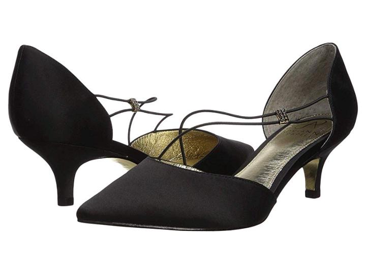 Adrianna Papell Lacy (black Classic Satin) Women's 1-2 Inch Heel Shoes