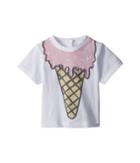 Stella Mccartney Kids Chuckle Ice Cream T-shirt (infant) (white) Girl's T Shirt