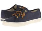 Sperry Seacoast (navy Burnished Canvas) Women's Lace Up Casual Shoes