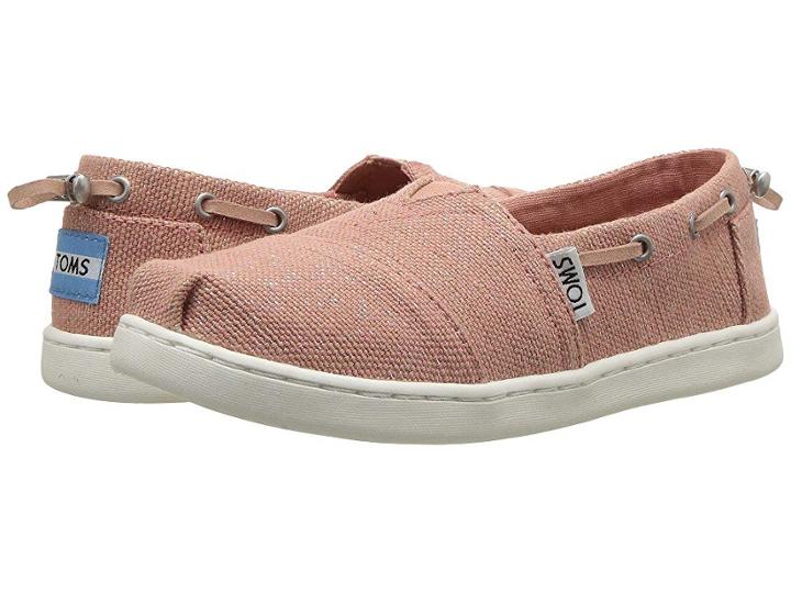 Toms Kids Bimini (little Kid/big Kid) (bloom Metallic Jute) Girl's Shoes