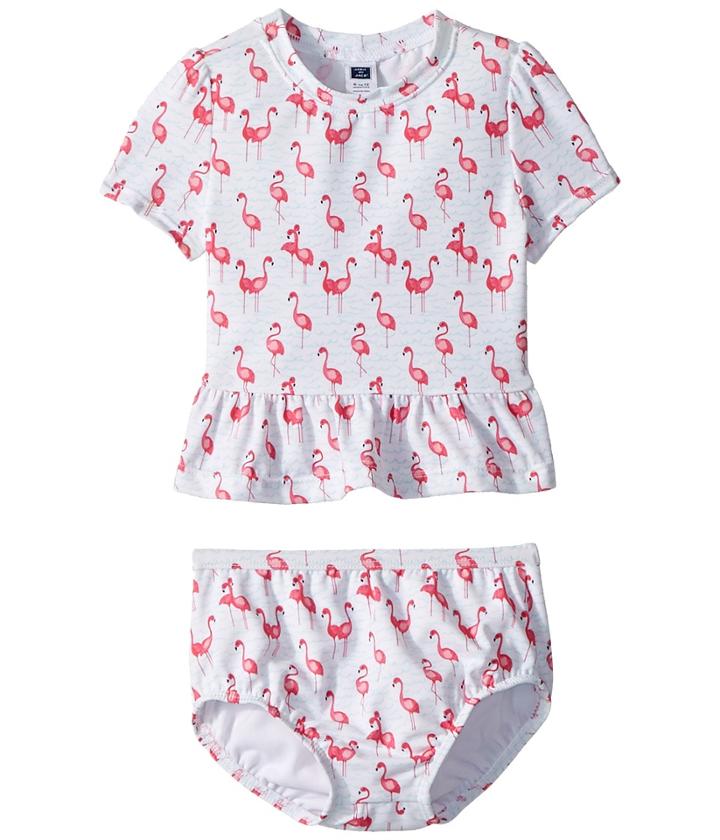 Janie And Jack Two-piece Swim Set (infant) (multicolor) Girl's Swimwear Sets