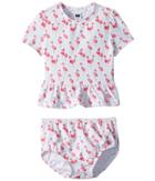 Janie And Jack Two-piece Swim Set (infant) (multicolor) Girl's Swimwear Sets