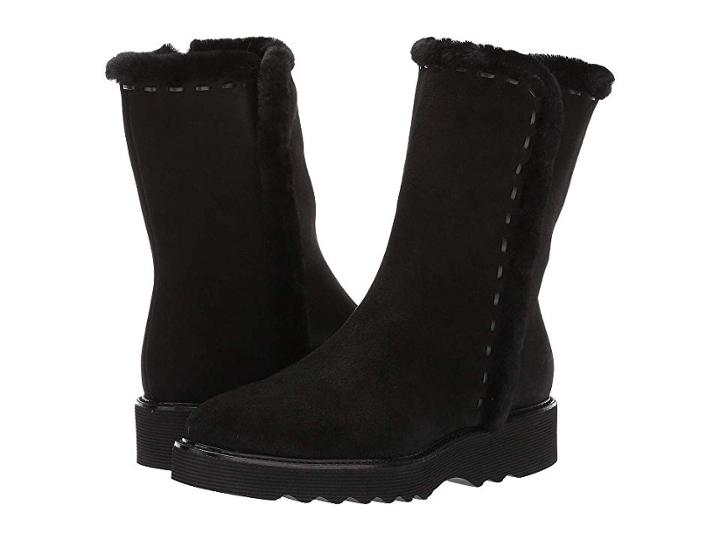 Aquatalia Kalena (black Suede/calf) Women's Shoes
