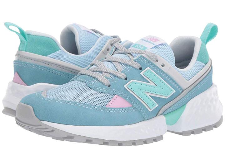 New Balance Kids Ps574v2 (little Kid) (blue Fog/light Tidepool) Girls Shoes