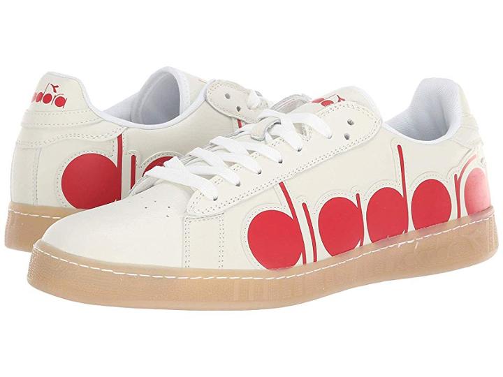 Diadora Game Bolder (white/fiery Red) Athletic Shoes