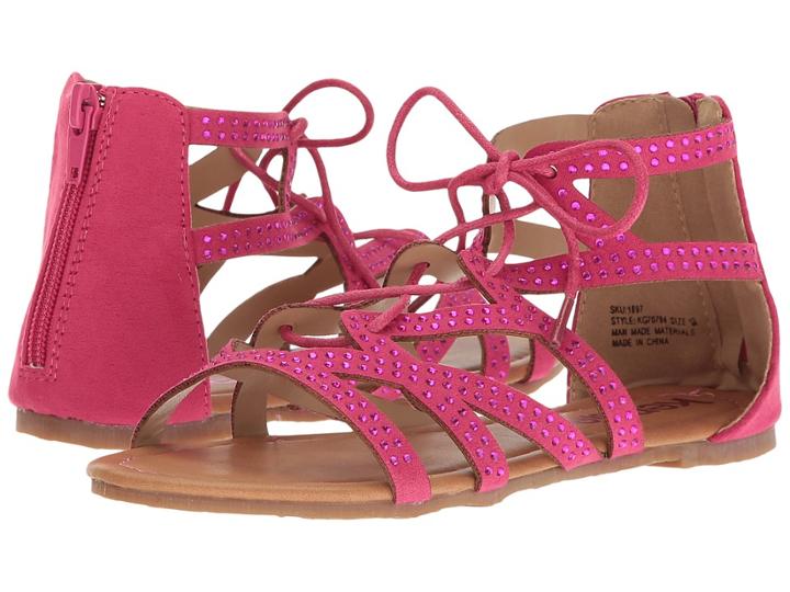 Kensie Girl Kids Lace-up Gladiator Sandal (little Kid/big Kid) (fuchsia) Girls Shoes