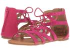 Kensie Girl Kids Lace-up Gladiator Sandal (little Kid/big Kid) (fuchsia) Girls Shoes