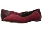 Donna Karan Netta Flat (oxblood Embossed Lizard) Women's Flat Shoes