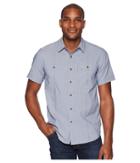 Royal Robbins Vista Dry Short Sleeve Shirt (deep Blue) Men's Short Sleeve Button Up