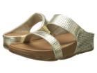 Fitflop Lulutm Slide Weave (pale Gold) Women's Sandals