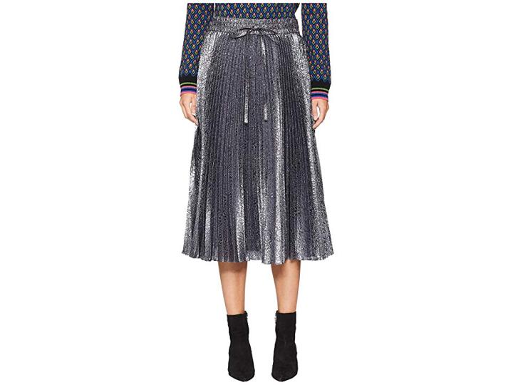 Red Valentino Cloque Flower Skirt (grey) Women's Skirt