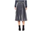Red Valentino Cloque Flower Skirt (grey) Women's Skirt