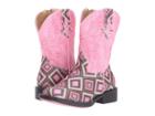 Roper Kids Glitter Gal (toddler) (geometric Pink Glitter Vamp Pink Shaft) Cowboy Boots