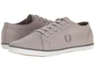 Fred Perry Kingston Twill (1964 Silver/porcelain/falcon Grey) Men's Lace Up Casual Shoes