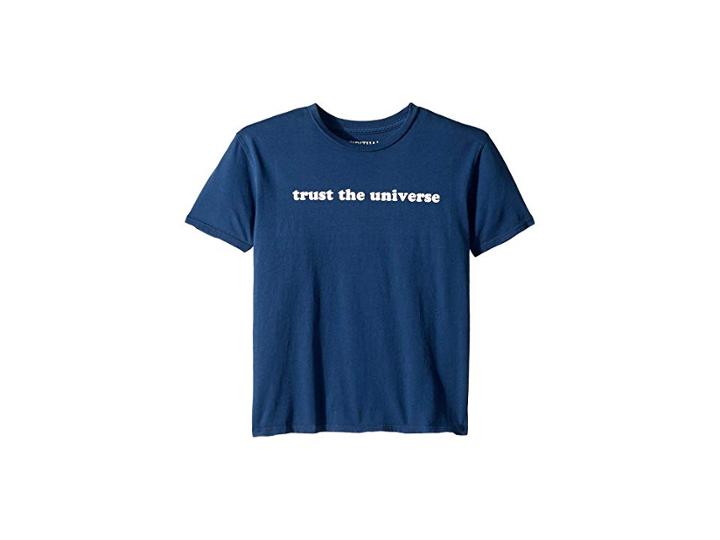 Spiritual Gangster Kids Trust The U Ct Tee (little Kids/big Kids) (dusty Navy) Boy's T Shirt