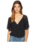 Bcbgeneration Dolman Sleeve Surplice Bodysuit (black) Women's Jumpsuit & Rompers One Piece
