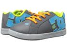 Dc Kids Court Graffik Elastic Ul (toddler) (grey/vivid Blue) Boys Shoes