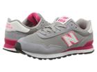 New Balance Kids Kl515v1y (little Kid/big Kid) (grey/pink Zing) Girls Shoes