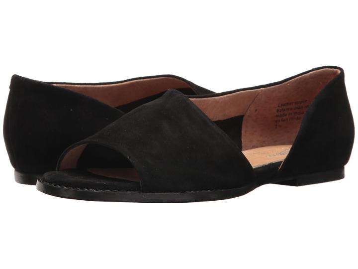 Seychelles Passport (black Suede) Women's Flat Shoes
