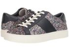 Tory Burch Carter Glitter Lace-up Sneaker (confetti Glitter/perfect Navy) Women's Shoes