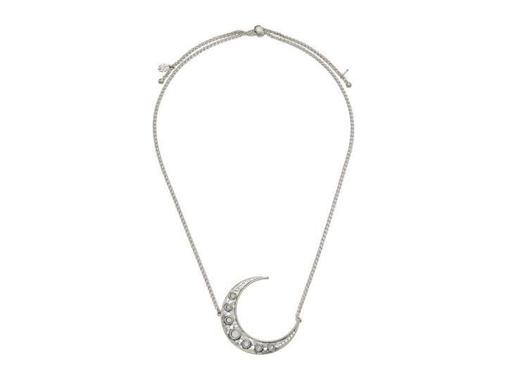 Lucky Brand Crescent Moon Pendant Necklace (silver) Necklace